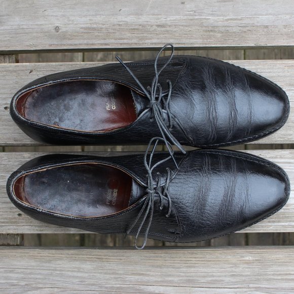 Vintage Dack's Black Prairie Oxhide Leather, Men's 7.5 D, Made in Canada - Picture 8 of 12